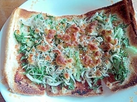 水菜としらすのカリカリトースト レシピ 作り方 By Mochisaru 楽天レシピ 水菜としらすのカリカリトースト レシピ 作り方 By Mochisaru 楽天レシピ